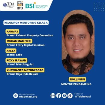 Salah satu mentor KMB TDA Bekasi 8.0 (TDA Bekasi)