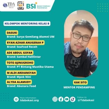 Salah satu mentor KMB TDA Bekasi 8.0 (TDA Bekasi)