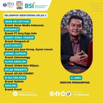 Salah satu mentor KMB TDA Bekasi 8.0 (TDA Bekasi)
