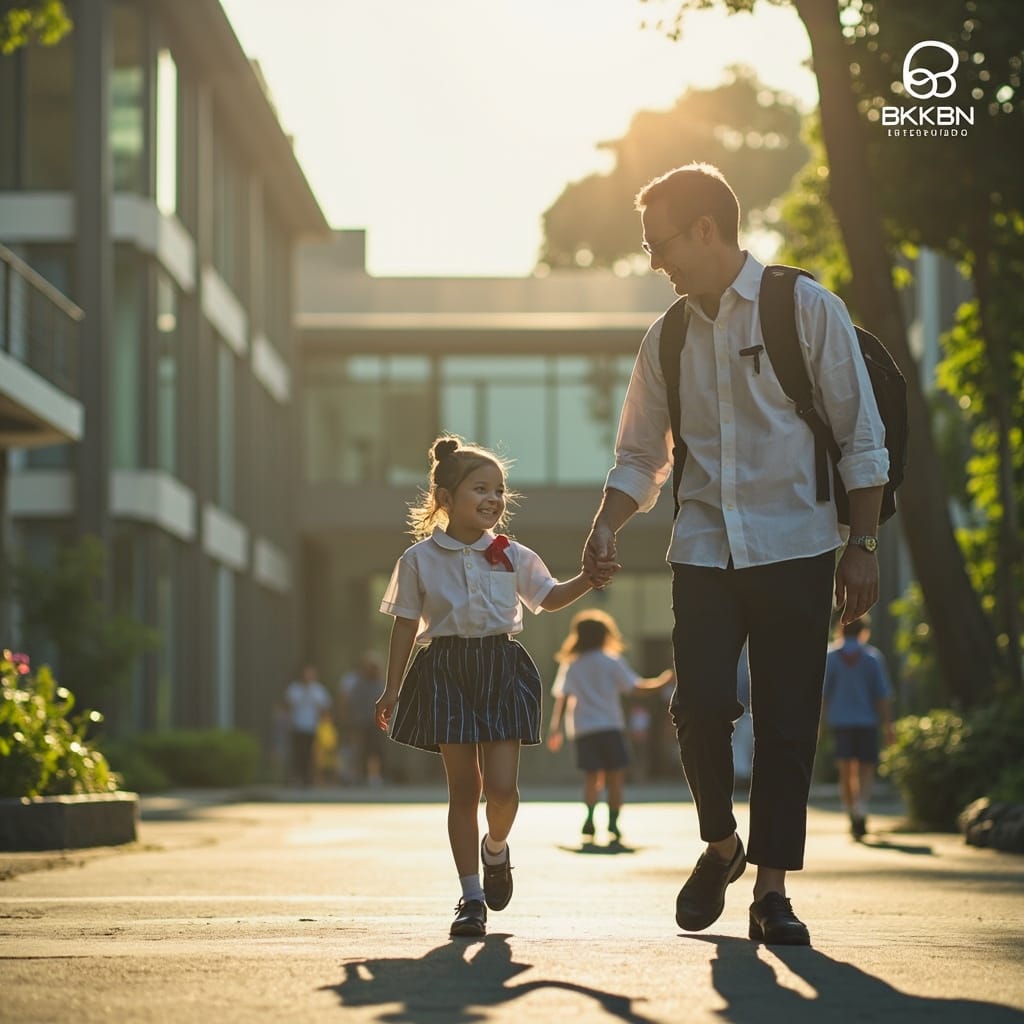 Ayah Mengantar Anak di Hari Pertama Sekolah Jadi Gerakan Besar Negara 1 Hari Pertama Sekolah