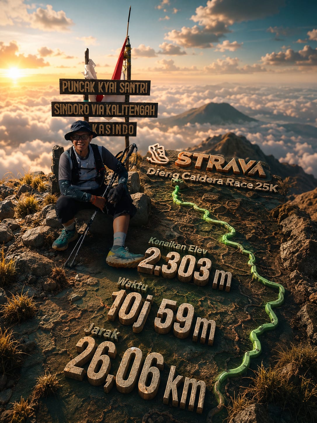 Dieng Caldera Race